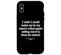 Memoria Escolar Retro de Miss My Mom'S Voice, nostálgica de los 90 Carcasa para iPhone X/XS