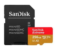 Memoria flash SanDisk Extreme PLUS MicroSDXC 256 GB Clase 10 U3 V30