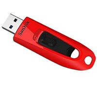 Memoria Flash USB 3.0 SanDisk Ultra de 64 GB, Velocidad de Lectura de hasta 130 MB/s, Rojo