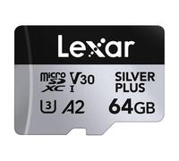 Memoria MicroSD Lexar Professional SILVER PLUS 64GB UHS-I V30 205MB/s