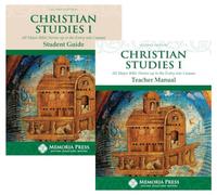 Memoria Press: Christian Studies I Set, Grades 3-6, All Major Bible Stories up to the Entry into Canaan, Student Book, Teacher Manual