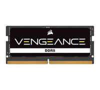 CORSAIR Vengeance SODIMM DDR5 RAM 16GB (1x16GB) 4800MHz CL40-40-40-77 1.10V Intel XMP 3.0 Memoria del Portátil - Negro (CMSX16GX5M1A4800C40)