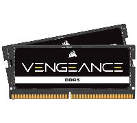 CORSAIR Vengeance SODIMM DDR5 RAM 32GB (2x16GB) hasta 5600MHz CL48-48-48-90 1.10V Intel XMP 3.0 Memoria del Portátil - Negro (CMSX32GX5M2A5600C48)