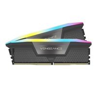 Memoria RAM Corsair Vengeance RGB 16GB 2x8GB DDR5 5200MHz CL40 Kit AMD EXPO Intel XMP Gris