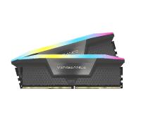 CORSAIR Vengeance RGB DDR5 64GB (2x32GB) hasta 6000MHz CL40 Memoria de Sobremesa de Alto Rendimiento - Compatible con AMD Expo e Intel XMP 3.0 - Gris (CMH64GX5M2D6000Z40)
