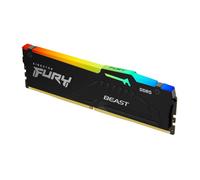 Kingston Fury Beast Negro RGB 32GB 6000MT/s DDR5 CL36 DIMM Memoria Gamer para Ordenadores de sobremesa Módulo único AMD Expo/Intel XMP - KF560C36BBE2A-32