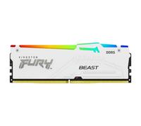 Memoria RAM Kingston FURY Beast KF552C40BWAK2-16 16GB 2x8GB DDR5 5200MHz CL40 RGB XMP Blanco