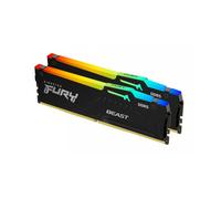 Kingston FURY Beast RGB Negro Kit 32GB (2x16GB) DDR5-6000 EXPO Memoria principal DIMM, CL36-44-44, 1,35 V