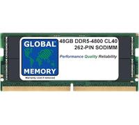 Memoria RAM SODIMM de 48 GB DDR5 4800 MHz PC5-38400 de 262 pines, compatible con portátiles y cuadernos