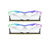 TEAMGROUP T-Force Delta RGB DDR5 Ram 32 GB (2 x 16 GB) 6400 MHz PC5-51200 CL32 Módulo de memoria RAM para chipset 600 serie 700 XMP 3.0 Ready White FF4D532G6400HC32ADC01
