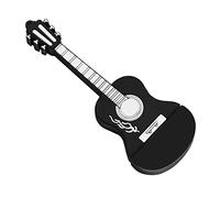 Memoria USB 128 GB Memory Stick USB 2.0 Flash Drive 128GB Encantadora Guitarra Pen Drive 128GB Almacenamiento de Datos para PC, Laptop, Estéreo de Automóvil, Smart TV, etc (Negro)