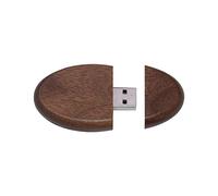 Memoria USB 2.0 de 4 GB, 8 GB, 128 GB, 32 GB y 64 GB. Ideal for fotografía y como Regalo.(64GB,Walnut)