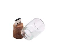 Memoria USB 2.0 de Madera con Forma de Botella Flotante, Disponible en 4 GB, 8 GB, 16 GB, 32 GB, 64 GB y 128 GB.(4GB)