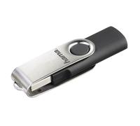 Hama – Pendrive USB 2.0 32 GB – USB-A 10 MB/s, giratorio sin tapa – Negro/Plata