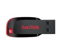 Memoria USB 2.0 SanDisk Cruzer Blade Rojo 64GB con Protección por Contraseña
