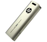 Memoria USB 3.1 HP x796w 128GB, diseño Push and Pull, Acabado metálico