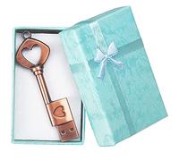 Memoria USB 32GB con Caja de Regalo, BorlterClamp Pen Drive con Forma de Llave Metal Retro Lindo Unidad Flash USB