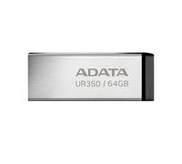 Memoria USB ADATA UR350 64 GB USB 3.2 Gen 1 Metal Negro Capless