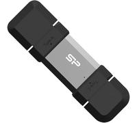 Memoria USB de 128 GB de Silicon Power USB 3.2 + Tipo C C51, Color Negro