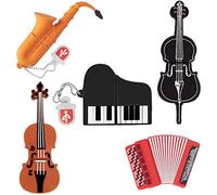 Memoria USB de 16GB 5 Piezas con Patrón Instrumento Musical Lindo, BorlterClamp Pendrive Unidad Flash USB Memory Stick, Regalo para Profesores Estudiantes y Niños