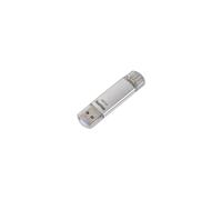 Hama | Pendrive USB-C de 32 GB | Memoria USB 3.1 Gen 1 de 40 MB/s | Conector Tipo C para PC, Móvil y Tablet | Almacenamiento Compacto en Diseño de Metal | Color Plata