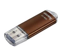 Memoria USB HAMA Laeta 256GB USB 3.2 Gen 1 Metal Marrón con Tapa