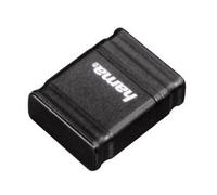 Hama | Pendrive USB 2.0 de 64 GB | Memoria USB-A de 15 MB/s para Almacenamiento Diario | Diseño Inteligente y Sin Tapa | Ideal para PC y Portátiles | Color Negro