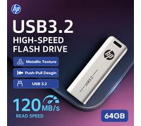 Memoria USB Hp de metal USB 3.2 de 32GB, 64GB, 128GB, 256GB, flash con personalidad creativa, regalo de para coche, USB 3.2 de velocidad