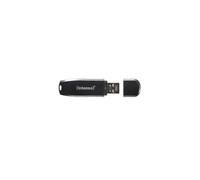 Memoria USB Intenso Speed Line 3.2 de 16 GB Negro - Velocidad de lectura hasta 35 MB/s - USB 3.0 - Negro
