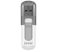 Lexar JumpDrive V100 unidad flash USB 128 GB USB tipo A 3.2 Gen 1 (3.1 Gen 1) Gris, Blanco