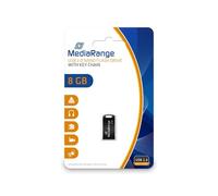 Memoria USB MediaRange MR920 8GB USB 2.0 Negro sin tapa