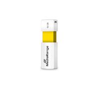 Memoria USB MediaRange MR972 16 GB USB 2.0 Deslizable Blanco Amarillo