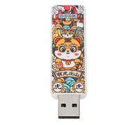 Memoria USB novedosa, portátil, plug and play, con luz LED, protección de datos, excelente idea para regalo con resistencia a los golpes.