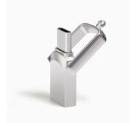 Memoria USB OTG, unidad flash plateada de 64 GB con tecnología certificada MFi, compatibilidad OTG universal que garantiza una transferencia de