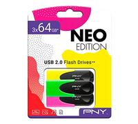 Memoria USB PNY Negro Multicolor 64 GB