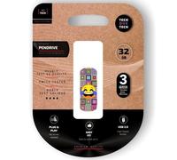Memoria USB Tech One Tech TEC4403-32 32 GB USB 2.0 multicolor con llavero