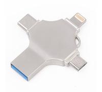 Memoria USB versátil 4 en 1 para fotos, unidad flash de copia de seguridad automática con transmisión de datos de alta velocidad para una gestión