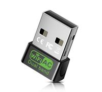 Memoria USB WiFi AC600 con controlador integrado, DualBand 5 GHz/2,4 GHz, adaptador USB WiFi para PC/Desktop / Laptop