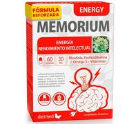 Dietmed Cápsulas Memorium Energy - Rodiola, Fosfatidilserina y Omega 3 + Vitaminas - 60 cápsulas