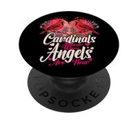 Memorial Corazón Pájaro Cardenal Rojo Aparece Los ángeles PopSockets PopGrip Adhesivo