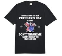 Memorial Day Is For Them Veteran's Day Is For Me Comfort Colors Adult Heavyweight T-Shirt