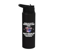 Memorial Day Is For Them Veteran's Day Is For Me Stainless Steel Insulated Water Bottle