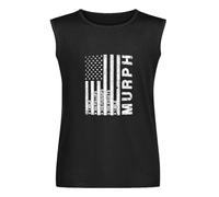 Memorial Day Murph Take The Challenge Vest Tank Camiseta para hombre, color negro, unisex, sin mangas, Negro , S