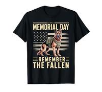 Memorial Day Recuerda a los perros militares protectores caídos Camiseta