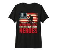 Memorial Day Recuerda a Nuestros héroes caídos Camiseta Premium
