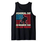 Memorial Day Recuerda a Nuestros héroes caídos Camiseta sin Mangas