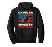 Memorial Day Recuerda a Nuestros héroes caídos Sudadera con Capucha