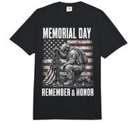 Memorial Day Remember and Honor Patriotic US Flag Comfort Colors Adult Heavyweight T-Shirt