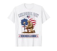 Memorial Day Remember Honor Fallen Soldier Patriotic America Camiseta