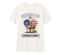 Memorial Day Remember Honor Fallen Soldier Patriotic America Camiseta Premium